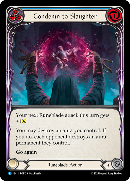 Condemn to Slaughter (Blue) | Rare [Rainbow Foil]
