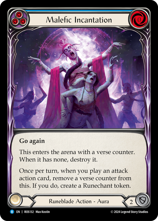Malefic Incantation (Blue) | Rare [Non Foil]