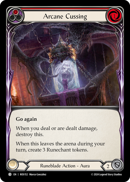 Arcane Cussing (Red) | Common [Rainbow Foil]