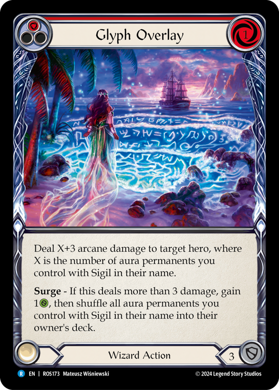 Glyph Overlay (Red) | Rare [Non Foil]
