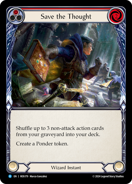 Save the Thought (Red) | Rare [Non Foil]