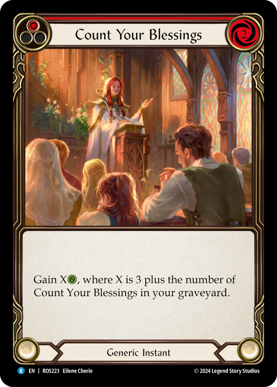 Count Your Blessings (Red) | Rare [Rainbow Foil]