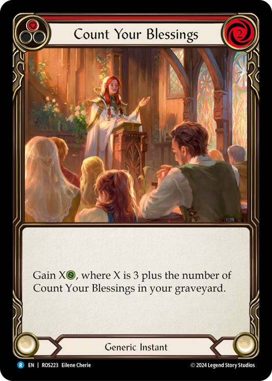 Count Your Blessings (Red) | Rare [Rainbow Foil]