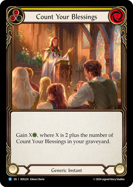Count Your Blessings (Yellow) | Rare [Non Foil]