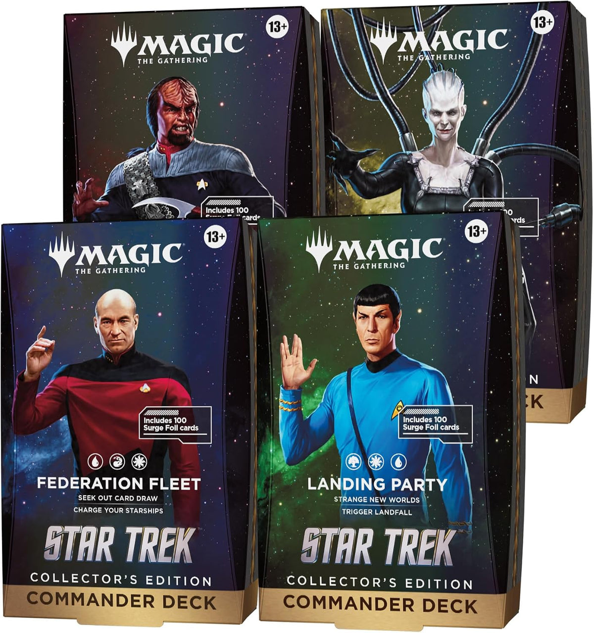 MAGIC: THE GATHERING: Star Trek Collector's Edition Commander Decks (Set of 4)