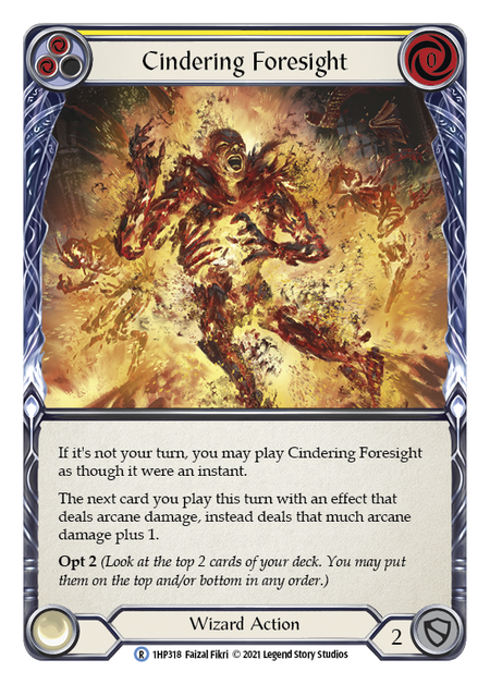 Cindering Foresight (Yellow) | Rare