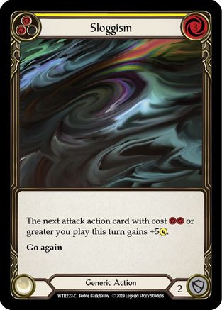 Sloggism (Yellow) | Common [Rainbow Foil] - Unlimited