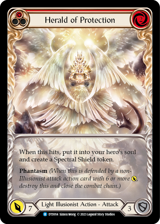 Herald of Protection (Blue) | Rare [Extended Art]