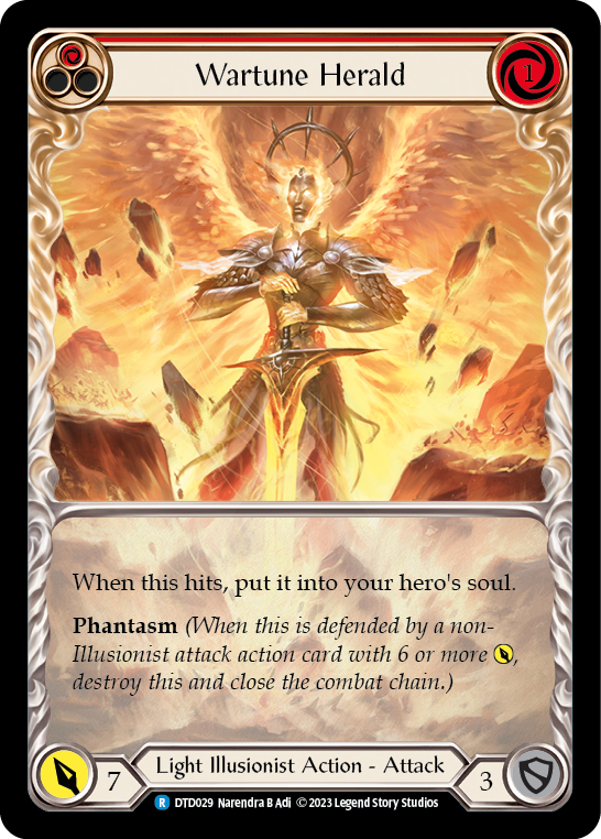 Wartune Herald (Blue) | Rare [Extended Art]