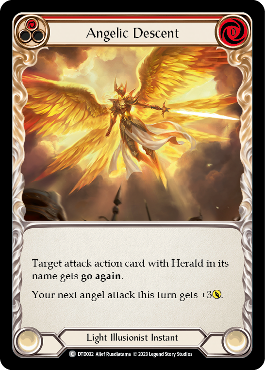 Angelic Descent (Red) | Common [Rainbow Foil]