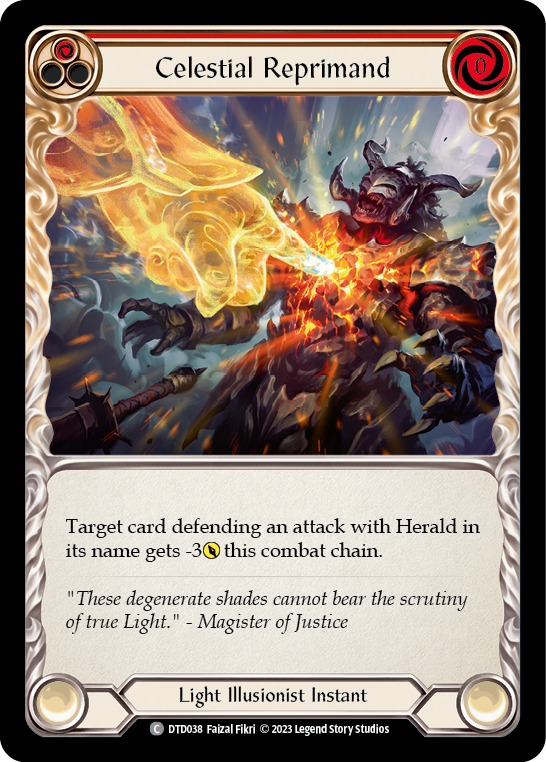 Celestial Reprimand (Red) | Common - Playset (3 pcs)