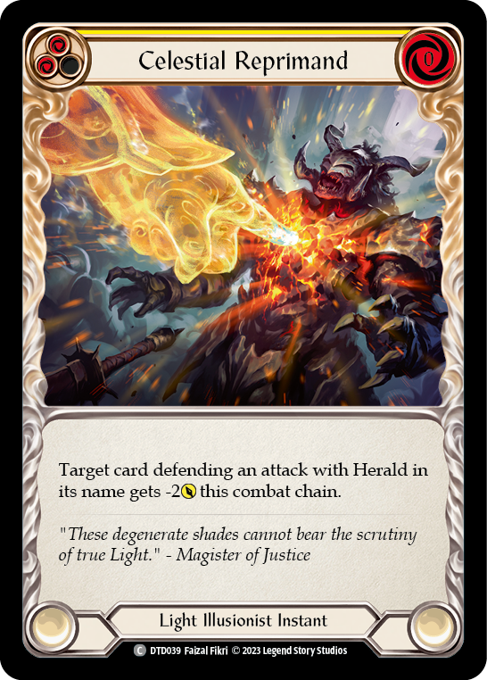 Celestial Reprimand (Yellow) | Common - Playset (3 pcs)