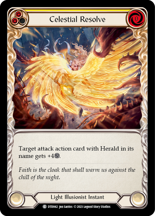 Celestial Resolve (Yellow) | Common [Rainbow Foil]