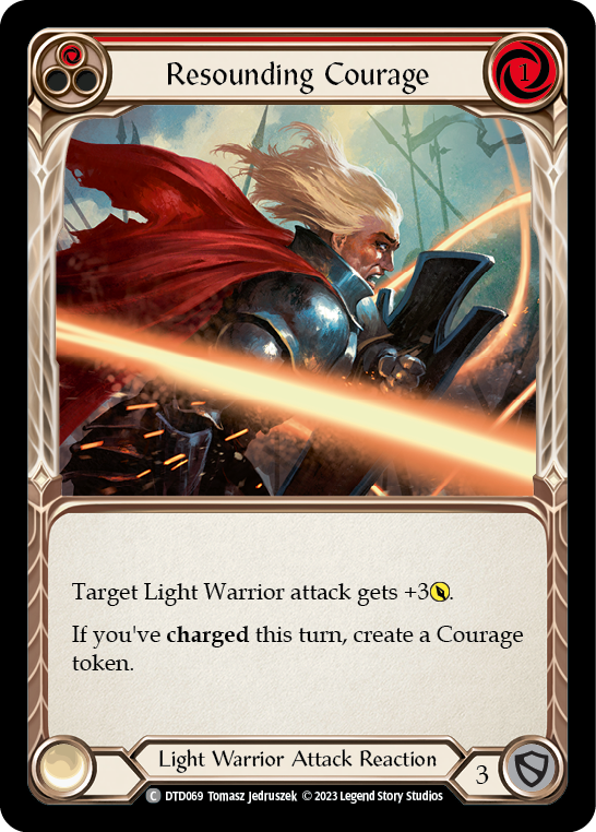 Resounding Courage (Red) | Common [Rainbow Foil]