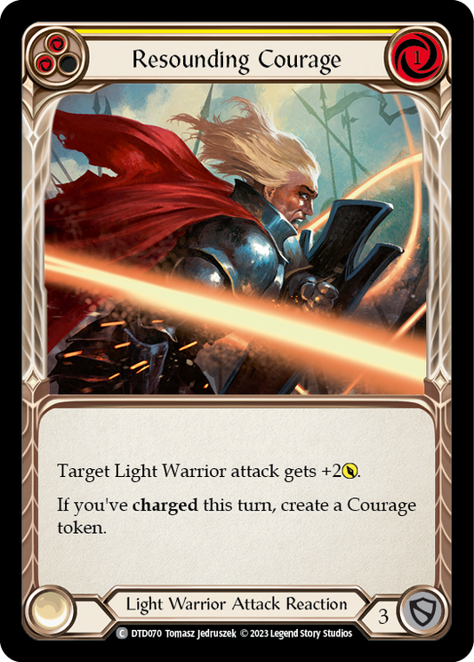 Resounding Courage (Yellow) | Common [Rainbow Foil]