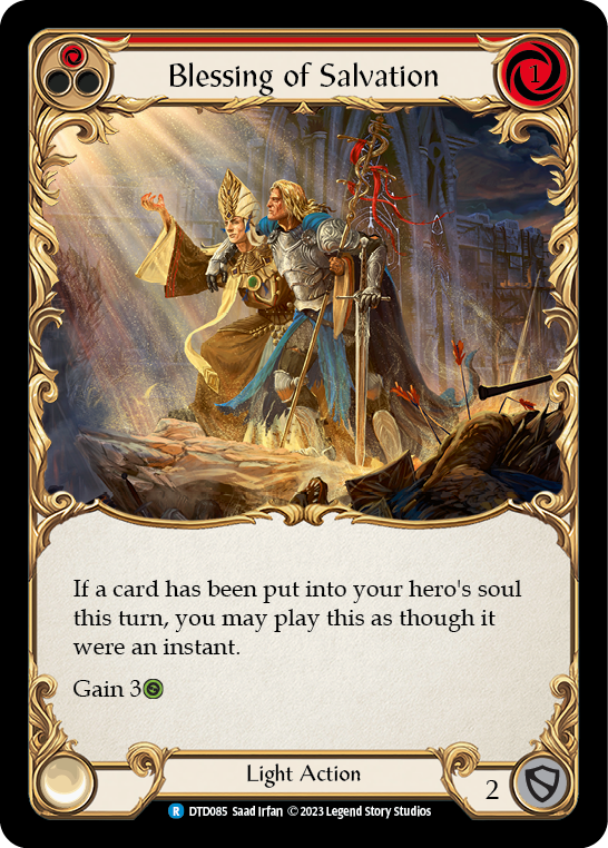 Blessing of Salvation (Red) | Rare [Rainbow Foil]