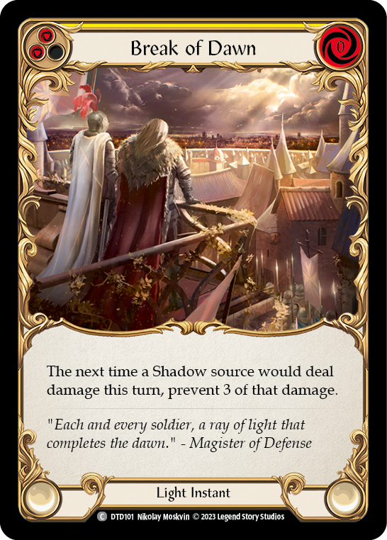Break of Dawn (Yellow) | Common [Rainbow Foil]