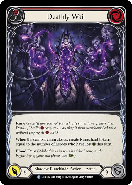 Deathly Wail (Red) | Rare [Rainbow Foil]