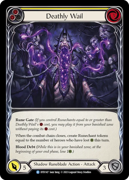 Deathly Wail (Yellow) | Rare [Rainbow Foil]