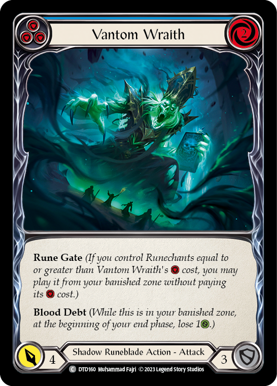 Vantom Wraith (Blue) | Common [Rainbow Foil]