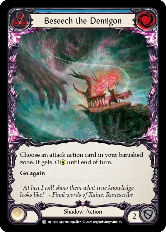 Beseech the Demigon (Blue) | Common - Playset (3 pcs)