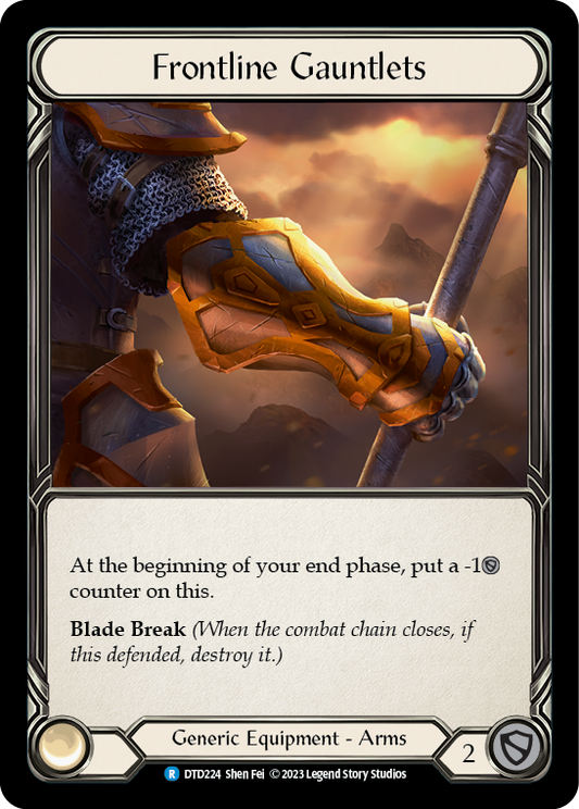 Frontline Gauntlets | Rare [Cold Foil]