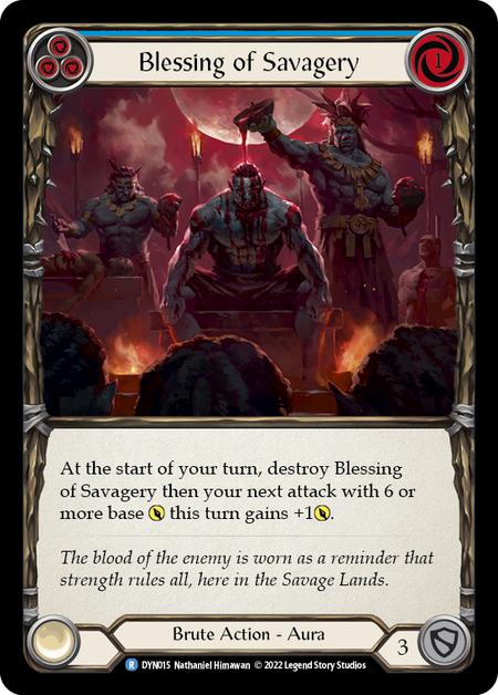 Blessing of Savagery (Blue) | Rare