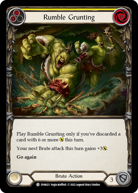 Rumble Grunting (Yellow) | Common [Rainbow Foil]