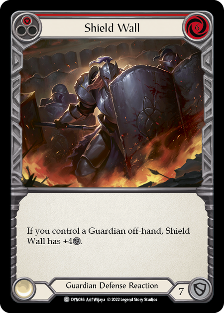 Shield Wall (Red) | Common [Rainbow Foil]