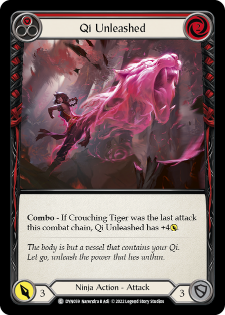 Qi Unleashed (Red) | Common [Rainbow Foil]