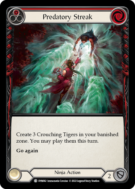 Predatory Streak (Red) | Common [Rainbow Foil]
