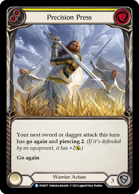 Precision Press (Yellow) | Rare [Rainbow Foil]