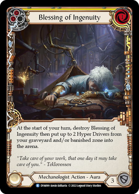 Blessing of Ingenuity (Yellow) | Rare [Rainbow Foil]