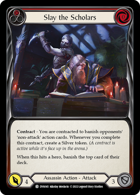 Slay the Scholars (Red) | Common [Rainbow Foil]