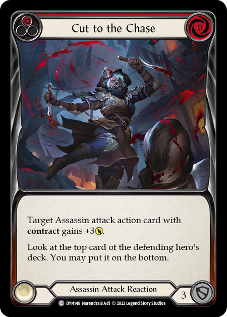 Cut to the Chase (Red) | Common [Rainbow Foil]