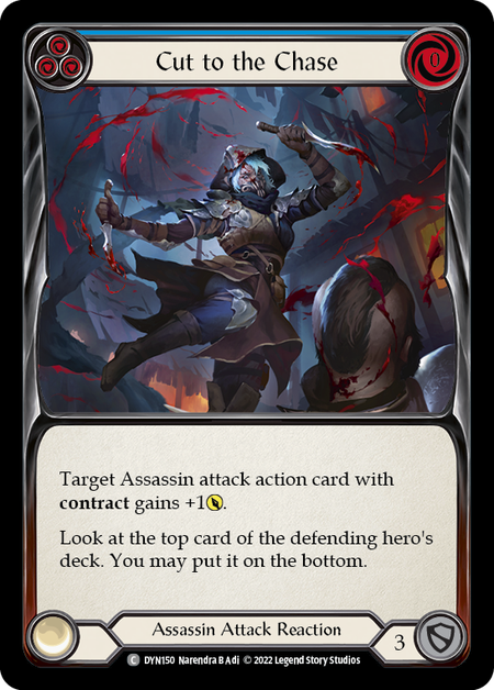 Cut to the Chase (Blue) | Common [Rainbow Foil]