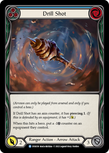 Drill Shot (Blue) | Rare [Rainbow Foil]