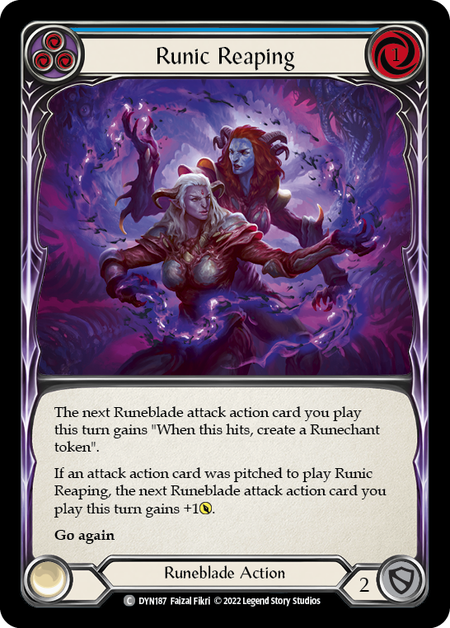 Runic Reaping (Blue) | Common