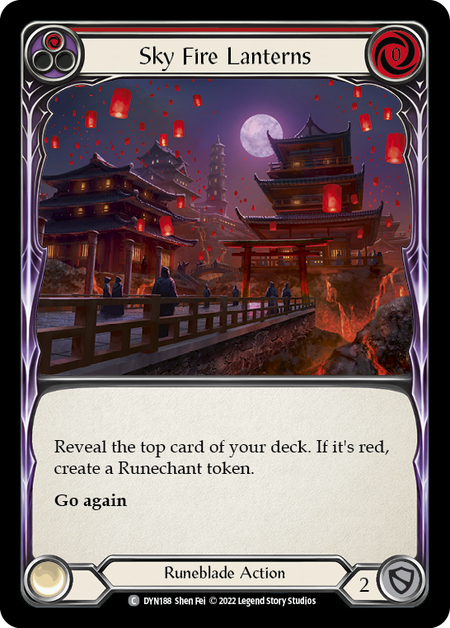 Sky Fire Lanterns (Red) | Common [Rainbow Foil]