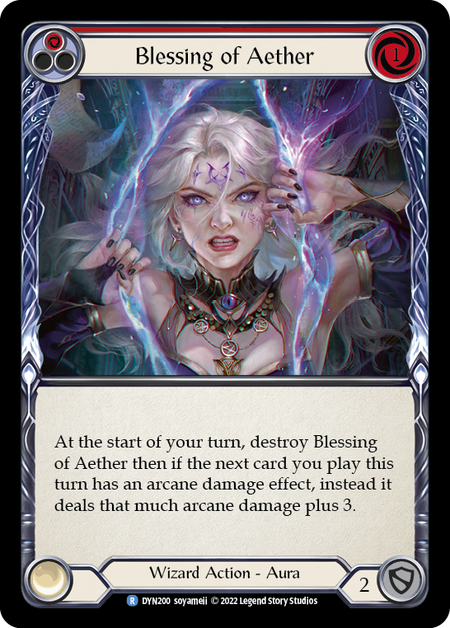 Blessing of Aether (Red) | Rare [Rainbow Foil]