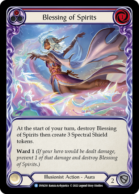 Blessing of Spirits (Red) | Rare [Rainbow Foil]