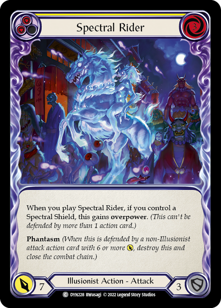 Spectral Rider (Yellow) | Common [Rainbow Foil]