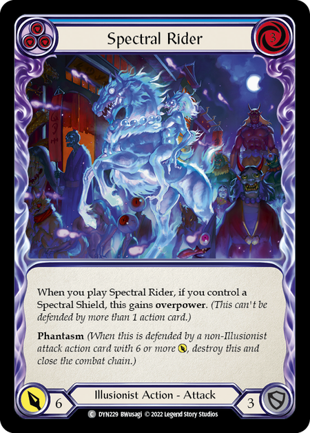Spectral Rider (Blue) | Common [Rainbow Foil]