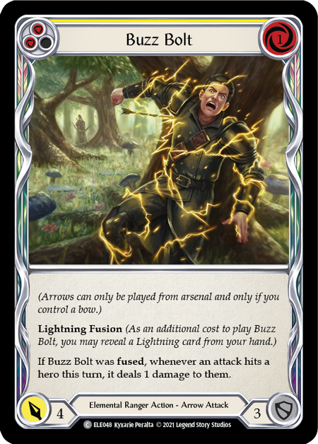 Buzz Bolt (Yellow) | Common [Rainbow Foil] - First Edition