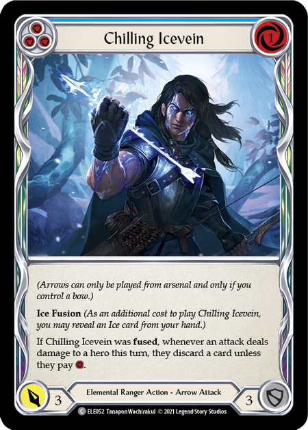 Chilling Icevein (Blue) | Common [Rainbow Foil] - First Edition