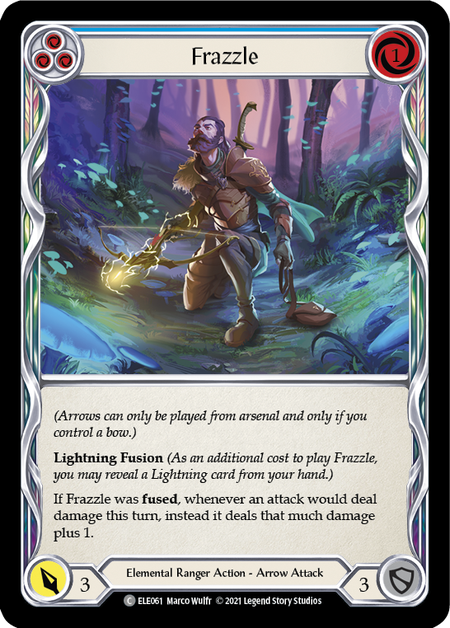 Frazzle (Blue) | Common [Rainbow Foil] - First Edition