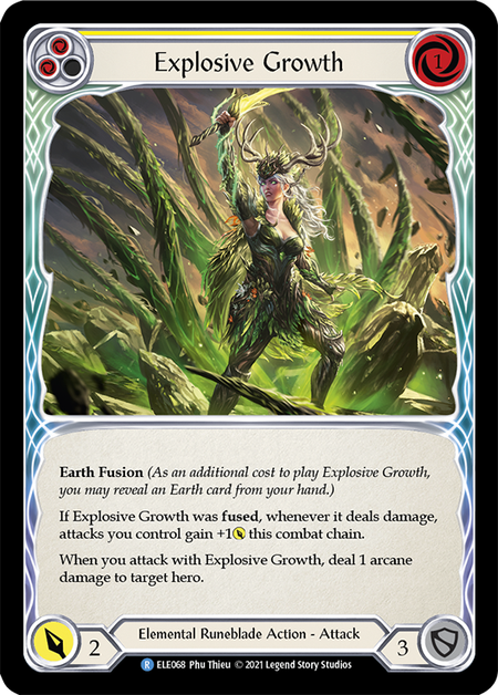 Explosive Growth (Yellow) | Rare [Rainbow Foil] - First Edition