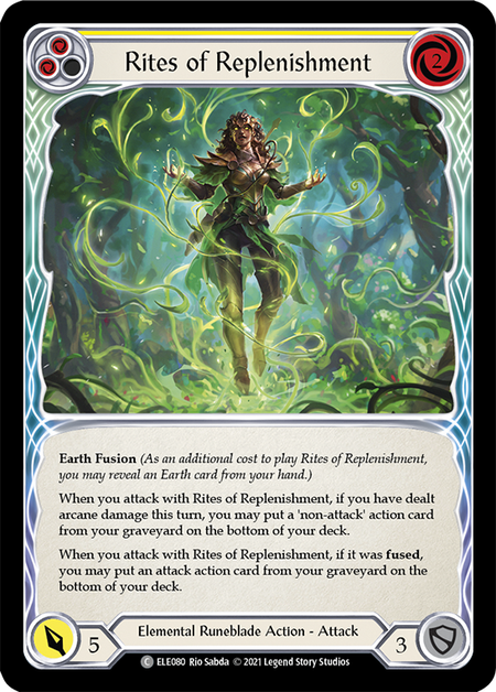 Rites of Replenishment (Yellow) | Common [Rainbow Foil] - First Edition