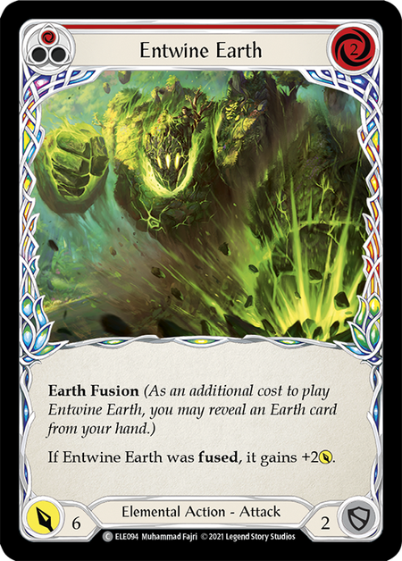 Entwine Earth (Red) | Common [Rainbow Foil] - First Edition