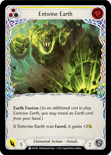 Entwine Earth (Yellow) | Common [Rainbow Foil] - First Edition